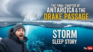 The Last Journey from Antarctica ❄️ Ocean Storm Sleep Story
