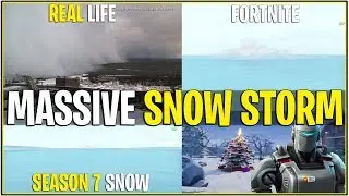 *NEW* MASSIVE SNOW STORM IN MAP RIGHT NOW..! *Season 7 Snow?* (Fortnite)