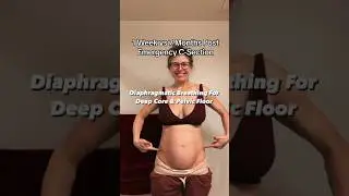 Diaphragmatic Breathing For Postpartum Recovery #health #education #mom #exercise #fyp
