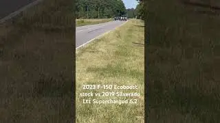 2023 F-150 Ecoboost stock vs 2019 Chevrolet Silverado Ltz Supercharged &ldquo;whipple&rdquo; F150 wins