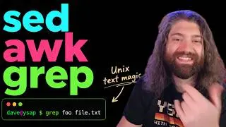 sed, awk, and grep Unix Commands - Bash Scripting Course (pt28)