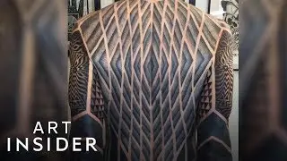 Full-Body Tattoo Is Perfectly Symmetrical