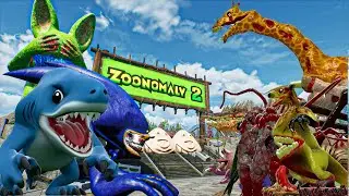 Zoonomaly 2 Full Game Play | 🔥 Sonic, Rabbit & Pou Team Up to Fight the Monster Army of Zoochosis!