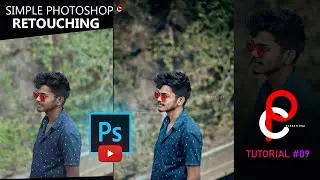 Simple Photo Retouching Tutorial | Photoshop Color Grading  |PCREATIONZ
