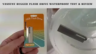 VANSUNY Rugged Flash Drive Waterproof Test & Review