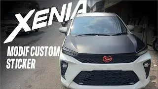 proses pengerjaan variasi cutting sticker new xenia #cuttingstickerindonesia