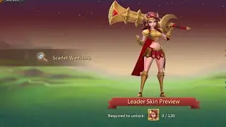 Scarlet Warflame New leader Skin #lordsmobile 
