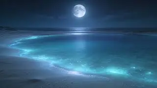 Sleep Hypnosis Music: Lunar Serenity Bioluminescent Dreams for Anxiety Relief & Deep Sleep (3 Hours)