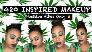 420 INSPIRED MAKEUP | MAKEUP REVOLUTION FOREVER FLAWLESS CHILLED PALETTE| POSITIVE VIBES ONLY