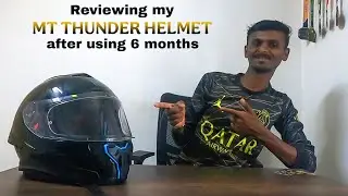 MT THUNDER 3 HELMET short review after using it for the past 6 months🫣.#video #helmet#mthelmet#viral