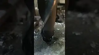 Drilling making hole size 45mm on 50mmm MS plate #shorts #viralvideo