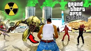 GTA San Andreas - LA INVASIÓN ZOMBIE 🧟‍♂🧪 de la Central Nuclear!