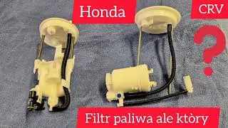 Filtr paliwa Honda CRV, model MK3 po lewej i MK4 po prawej