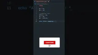Swap Numbers in PHP #shorts #php #programming #swappingnumbers #codingwithpeace