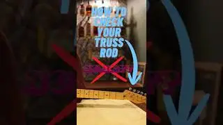 How To Check If Your Truss Rod NEEDS Adjustment! #shorts #viral #guitar #workonyourguitars  #fender