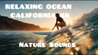 Salt Creek Beach Sunset 4K &ndash; Relaxing Ocean Waves & Soft Background Music for Sleep, Work & TV