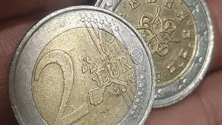 2 Euro Portugal Rare Defect Rotated Die Error #rare #coin