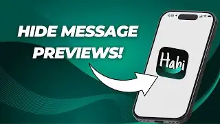 How to Disable Direct Message Preview on Habi (Hide Message Content in Notifications)