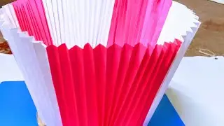 How To Make A Paper  Basket With Handle  । DIY Easy Paper Craft ,,