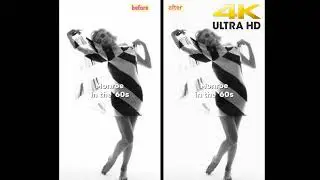 How 4K Restoration Made Marilyn Monroe Look Brand New (Before & After).