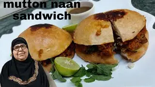 mutton naan sandwich/Street style Naan Chaap recipe