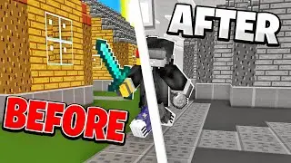 MCBE BEDWARS *BUT* IT'S BLACK AND WHITE | BEDROCK EDITION CHALLENGE