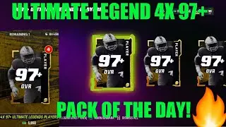 4X 97+ ULTIMATE LEGEND PACK! PACK OF THE DAY, Madden 23 Ultimate Team