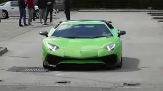Sports Cars Leaving Car Meet - Aventador SV, 812 SF, 488 Pista, GT-R R33 400R, C63 AMG & More!