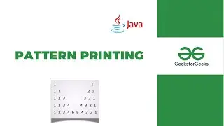 Solving Pattern Printing Problem on GeeksForGeeks using Java | Logic & Code Explained Step-by-Step