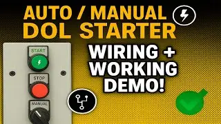 ✅ Auto Manual DOL Starter Wiring Diagram Explained | Motor Starter Tutorial