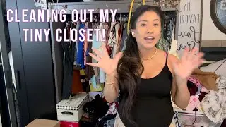 Cleaning out my tiny closet! It's time to move in the cozy knits ; Trying on and keeping what fits!