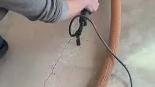 Grinding down concrete dust free!