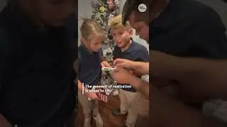 A brother or sister? Watch twins&rsquo; emotional reaction to sibling news