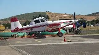 Thrush Aircraft Thrush 710P - Air Tractor AT-802T  Take off at los Confines Airfield