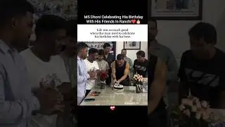 MS Dhoni Celebrating His Birthday🎂❤️&zwj;🩹