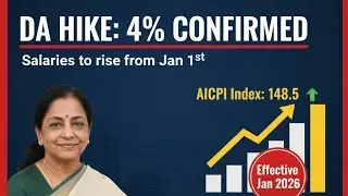 AICPI Index crossed 148.5 points in December 2025 DA Hike by 4% in January 2026 confirmed