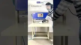 Работа блистерной упаковочной машины | Демонстрация настольной блистерной запайки | Контактный те...