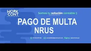 PAGO DE MULTA NRUS