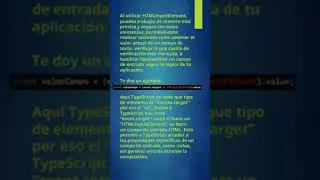 HTMLInputElement en #typescript