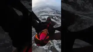 Basejumping sled accident GONE wrong!! #shorts #crash #sports