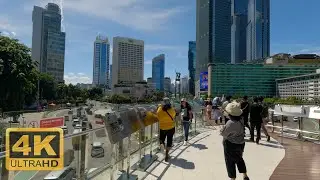 4K Virtual Walking Tour - Bundaran Hi To Dukuh Atas - Downtown Jakarta - Walking Around - Indonesia