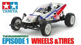 HOW TO ASSEMBLE THE WHEELS & TIRES | TAMIYA Grasshopper II 2WD Buggy Kit (2017) #tamiya #tamiyarc