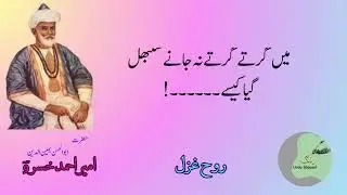 Amir Khusro's: Ma girty girty na janay sanbhul gia kaisay.میں گرتے  گرتے نہ جانے