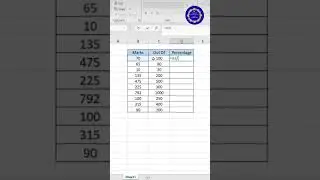 calculate the percentage#exceltutorial #computer #exceltips