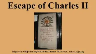 Escape of Charles II