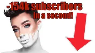 JAMES CHARLES loses 150K subscribers in a SECOND!