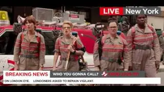 Ghostbusters TV News Report Live From New York City