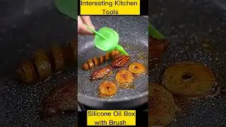 Silicone Oil Bottle with Brush | Kitchen tools#shorts#viral