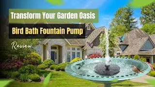 Mademax Solar Bird Bath Fountain Pump | Review