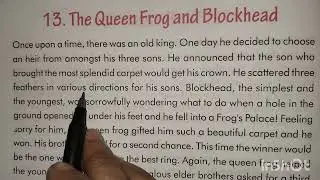 The Queen Frog and Blockhead | Reading english story | vocabulary| speaking | Grammar and more...